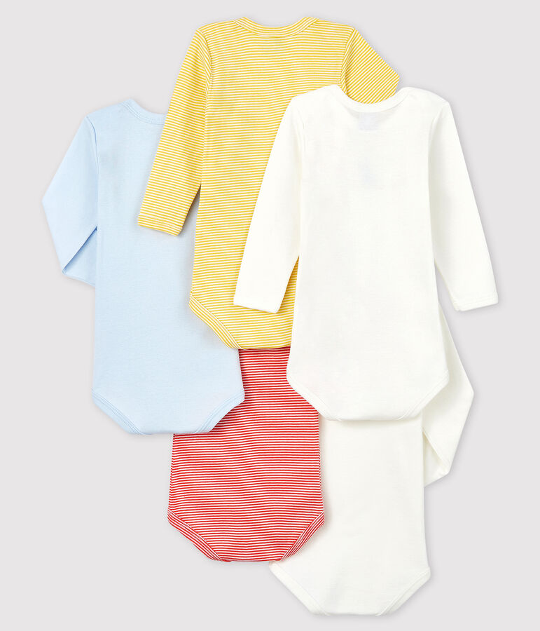 Juego de 5 bodis de manga larga para beb&eacute; ni&ntilde;o variante 1