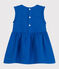Vestido sin mangas de lino para bebé azul PORCELANA
