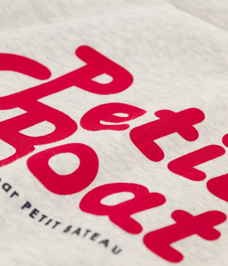 Sudadera de mulet&oacute;n para ni&ntilde;o gris