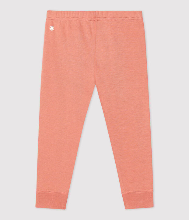 Leggings de algod&oacute;n org&aacute;nico de beb&eacute; rosa