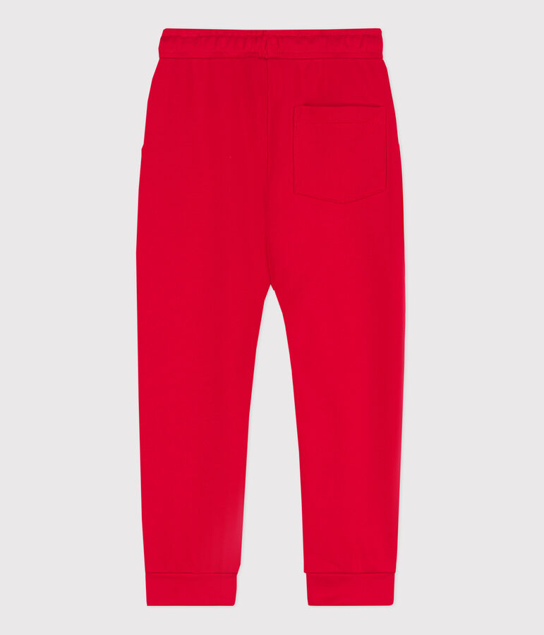 Pantal&oacute;n de ch&aacute;ndal de felpa para ni&ntilde;o rojo