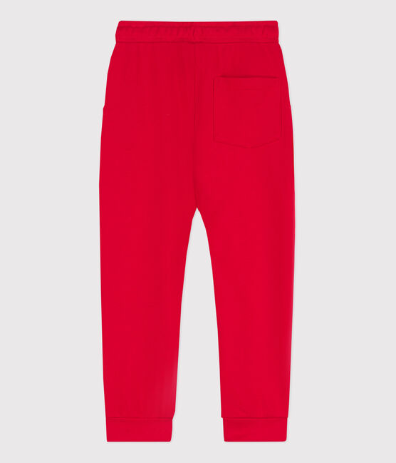 Pantalón de chándal de felpa para niño rojo PEPS
