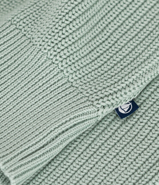 Jersey de punto inglés de algodón para mujer verde HERBIER