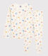 Pijama con monos multicolores de algodón orgánico infantil unisex