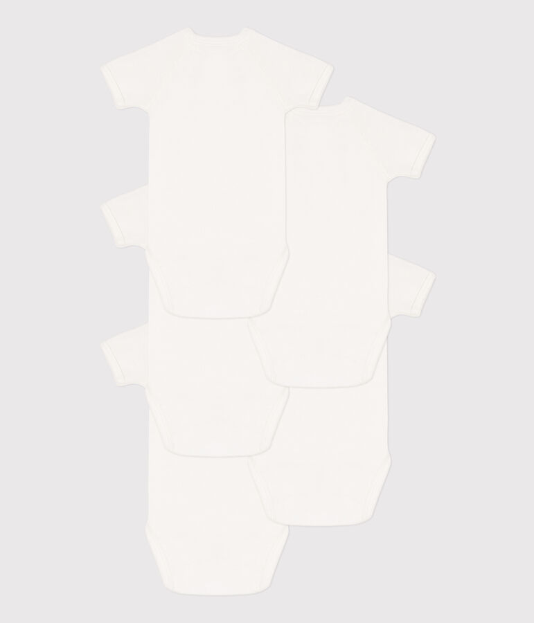 Juego de 5 bodis cruzados de manga corta de algod&oacute;n variante 1