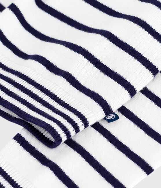 Jersey marinero infantil de algodón a rayas azul MARSHMALLOW/ SOIR