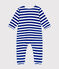 Pijama de terciopelo de Navidad para bebé azul CALVIN/ MARSHMALLOW