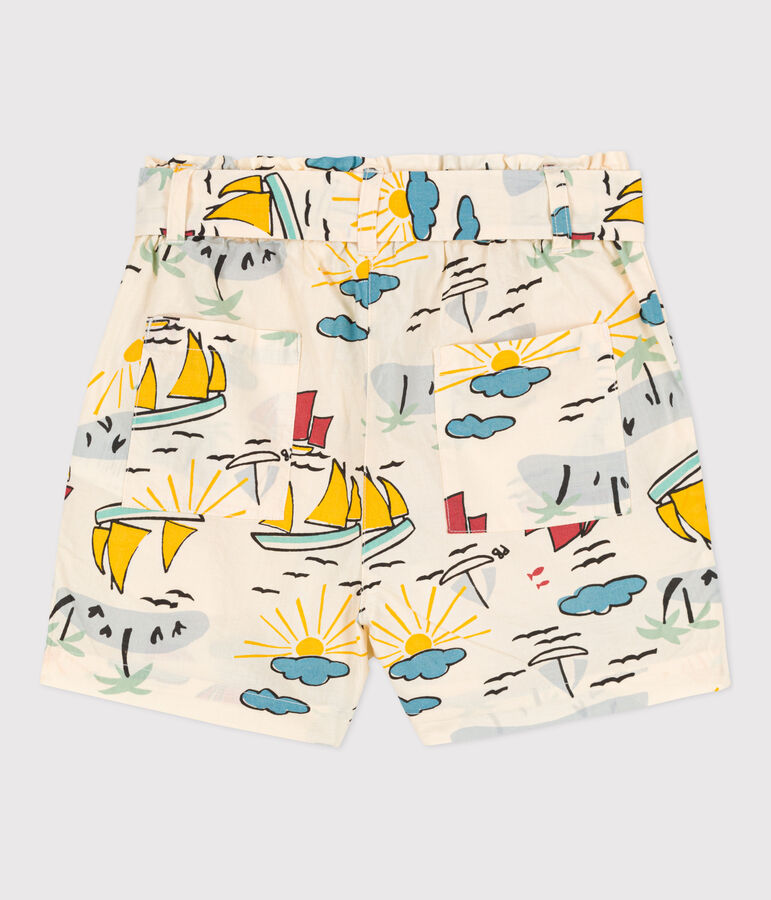 Shorts estampados de popelina para ni&ntilde;a blanco AVALANCHE/ MULTICO