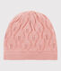 Gorro de lana y algodón de bebé.