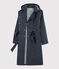 Gabardina con capucha de mujer azul SMOKING