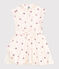 Vestido infantil de algodón sin mangas con corazones blanco AVALANCHE/ MULTICO