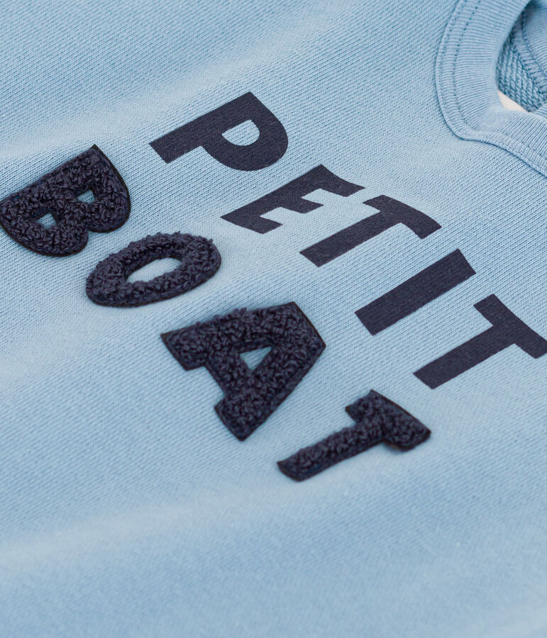 Sudadera de mulet&oacute;n de beb&eacute; azul