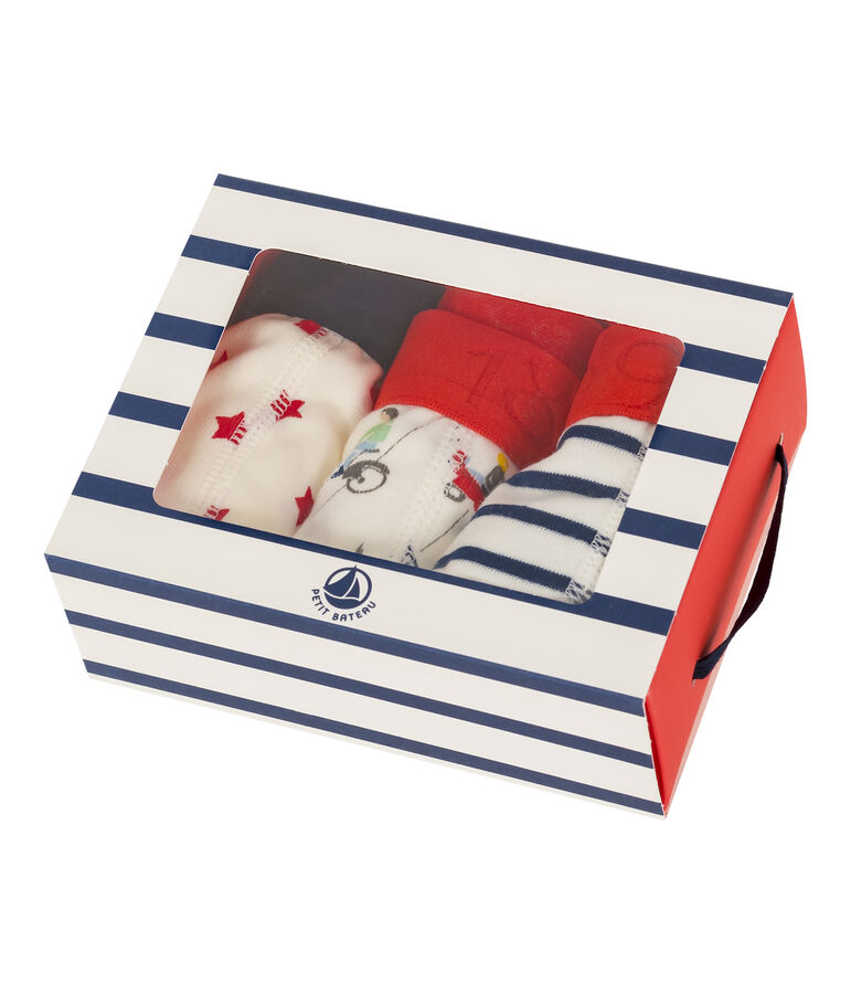 Tr&iacute;o de b&oacute;xers para ni&ntilde;o multicolor