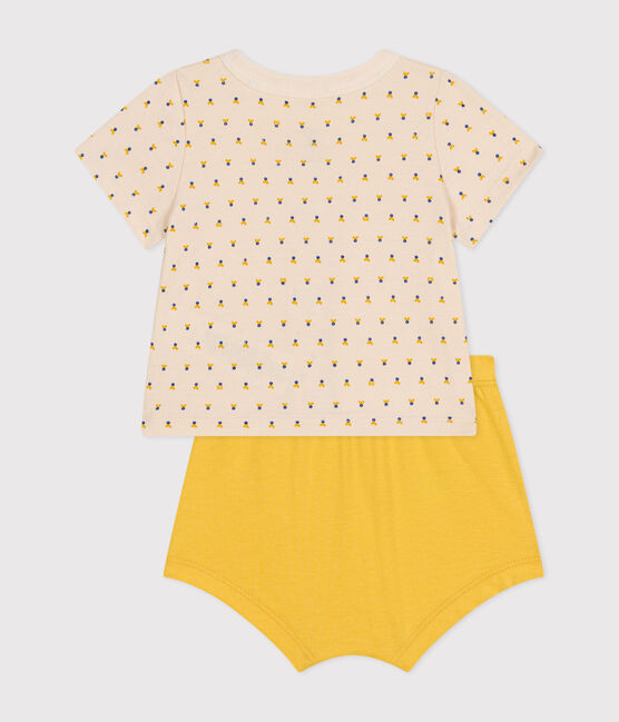 Conjunto de 2 piezas de jersey ligero para bebé blanco AVALANCHE/ MULTICO