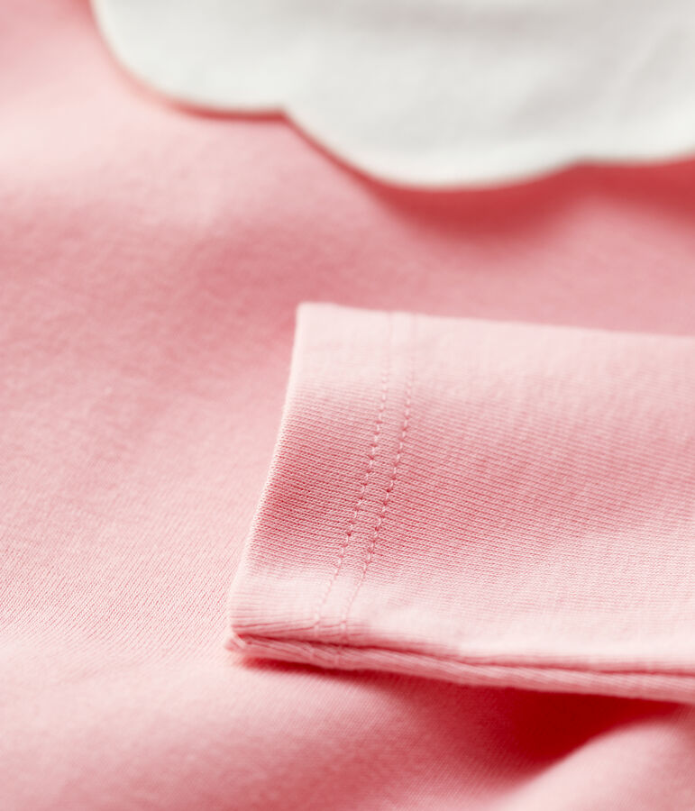 Blusa de algod&oacute;n de beb&eacute;. rosa