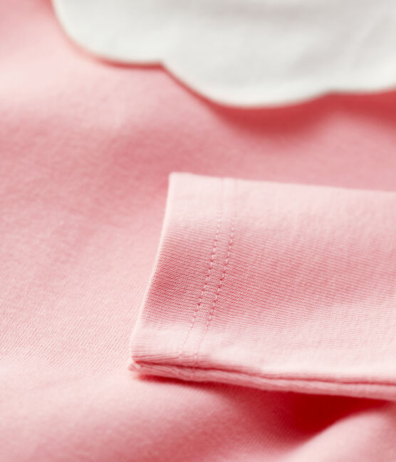 Blusa de algodón de bebé. rosa CHARME