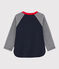 Camiseta «color block» para bebé niño azul SMOKING/blanco MARSHMALLOW