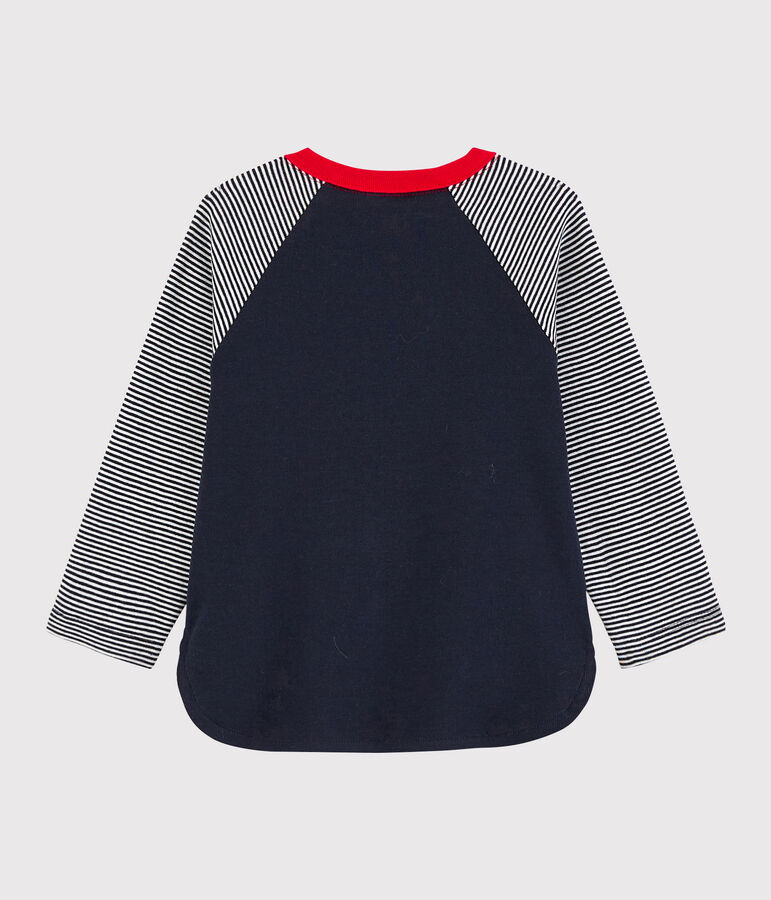 Camiseta color block para beb&eacute; ni&ntilde;o azul/blanco