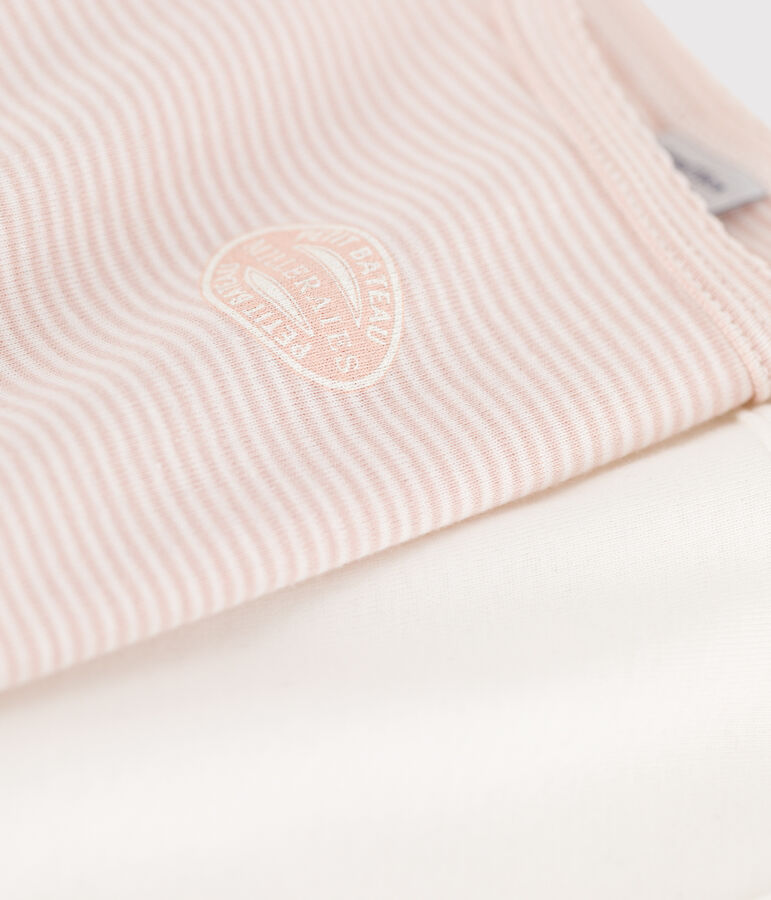 Juego de 2 camisetas de tirantes de algod&oacute;n milrayas para ni&ntilde;a multicolor