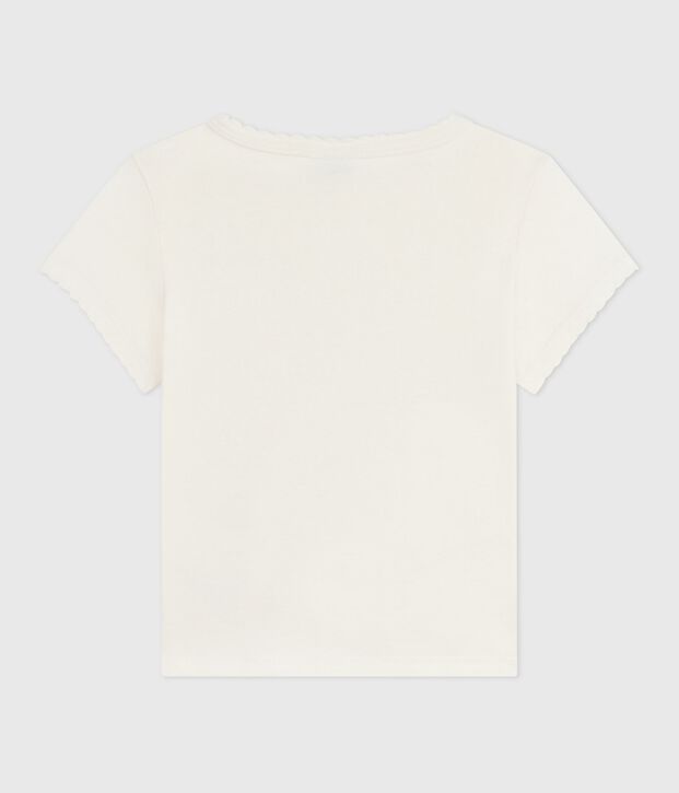 Camiseta infantil estampada de manga corta MILK