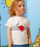 Camiseta Monsieur Madame de algodón de bebé blanco MARSHMALLOW