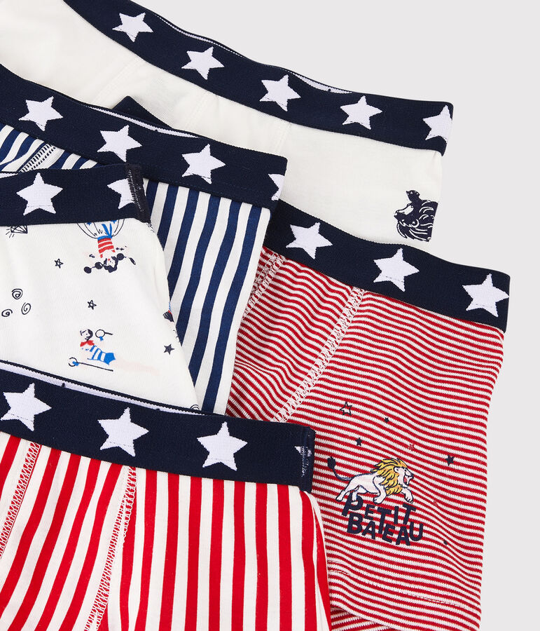 Lote de 5 b&oacute;xeres con estampado festivo para ni&ntilde;o peque&ntilde;o multicolor