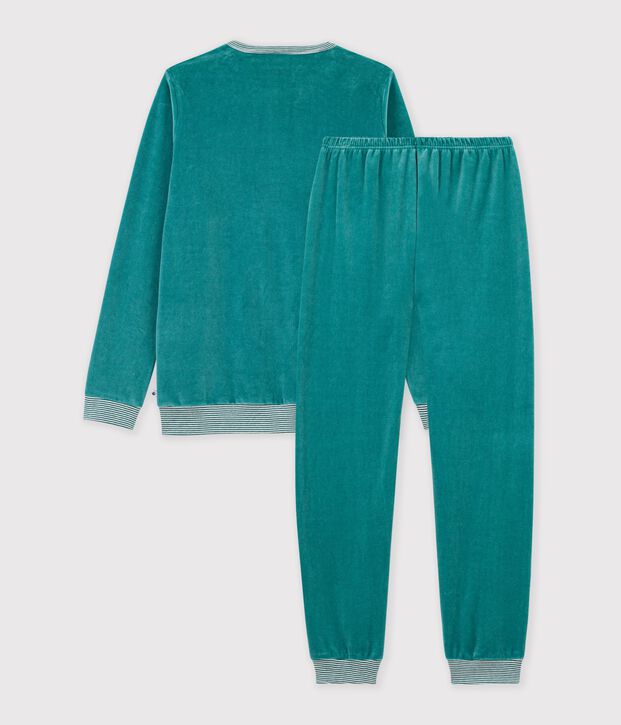 Pijama infantil de terciopelo liso NEW OLIVIER