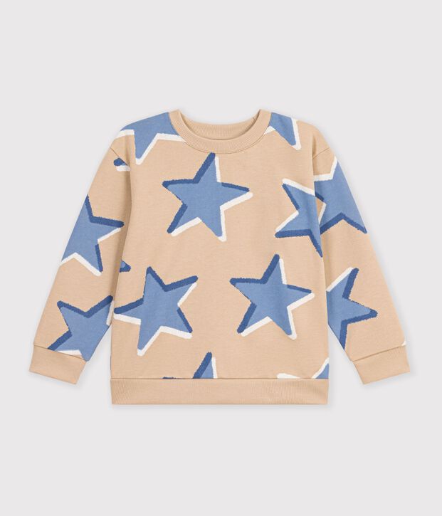 Sudadera infantil de algod&oacute;n con estampado de estrellas multicolor/azul/multicolor