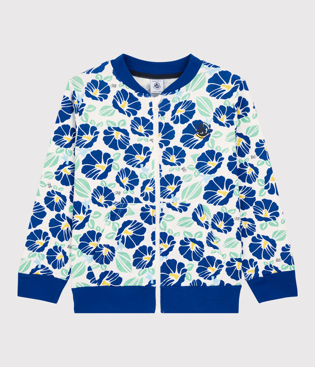 Rebeca de algod&oacute;n de ni&ntilde;o blanco/multicolor