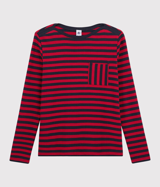 Camiseta a rayas para mujer azul SMOKING/rojo TERKUIT