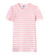 Camiseta de mujer en canalé original de rayas
