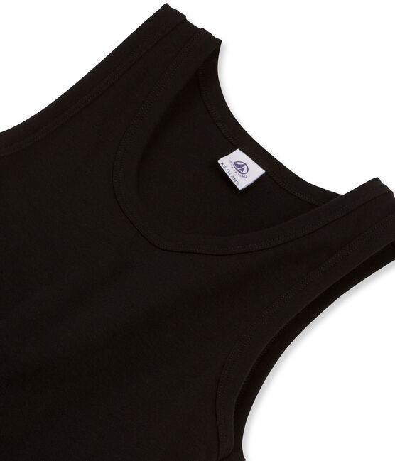 Camiseta de tirantes para mujer lisa negro NOIR