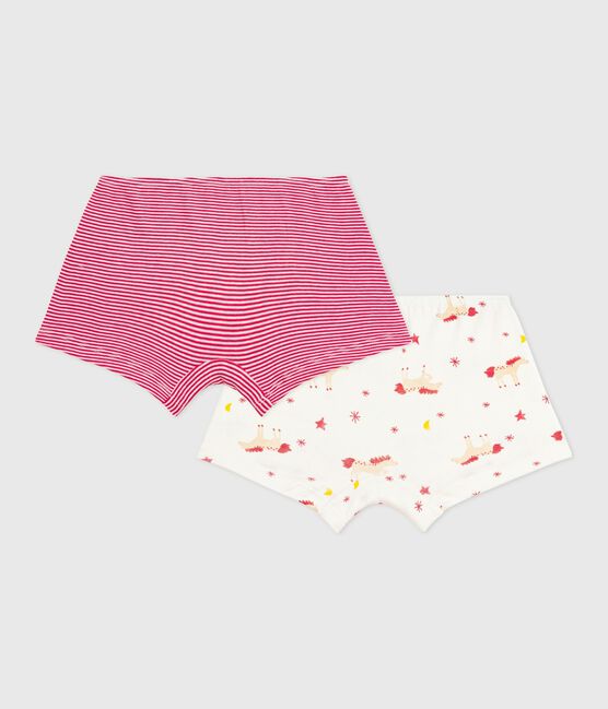 Juego de culottes infantiles de algodón con estampado de caballos variante 1