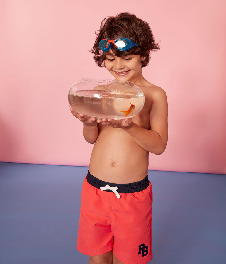 Shorts de playa infantiles para ni&ntilde;o rosa GROSEILLER