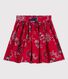 Falda de popelina estampada para niña