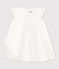 Vestido sin mangas de bebé de popelina blanco ECUME