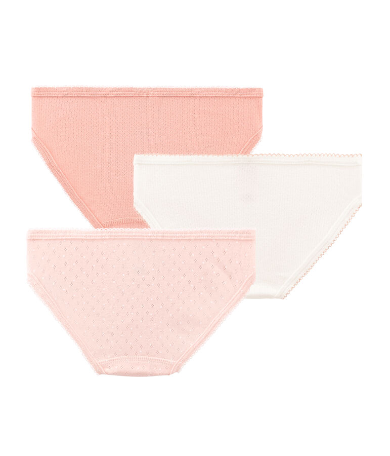 Tres braguitas para ni&ntilde;a multicolor
