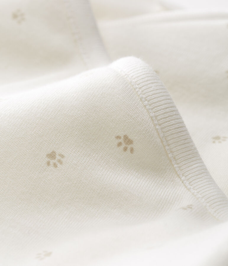 Mono largo de beb&eacute; ni&ntilde;o acolchado blanco/gris