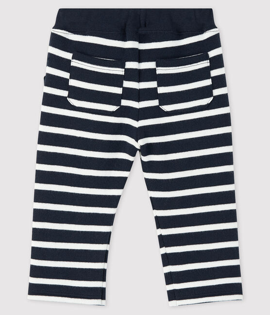 Pantalón marinero para bebé niño azul SMOKING/blanco MARSHMALLOW
