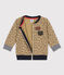 Chaqueta de béisbol de muletón de bebé. beige JERRYCAN/ MULTICO