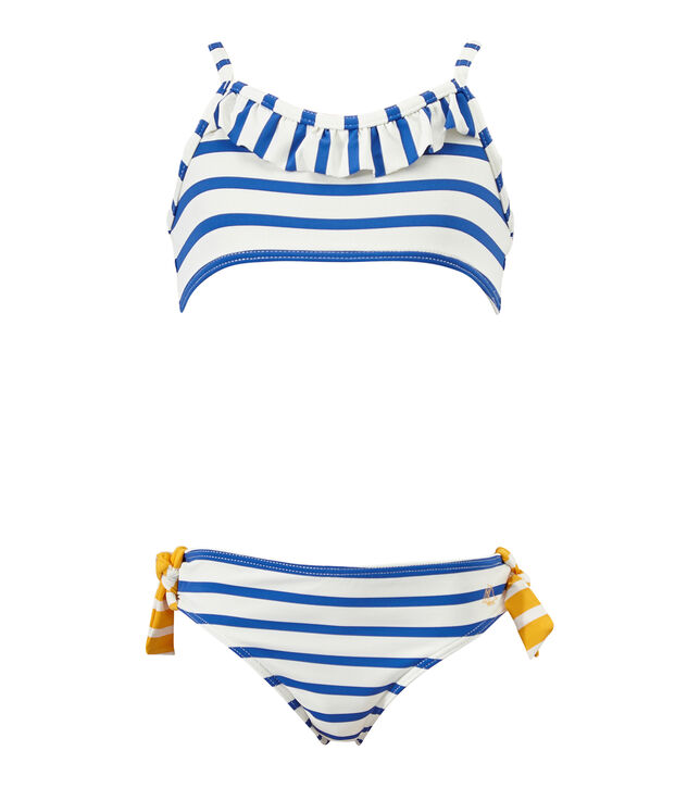 Bikini blanco/azul