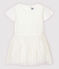 Vestido de celebración de tul de niña blanco MARSHMALLOW/gris ARGENT