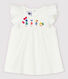 Blusa de manga corta de algodón de bebé niña