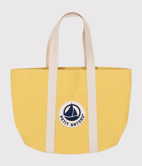 Bolsa de playa de algodón lisa amarillo NECTAR/ AVALANCHE