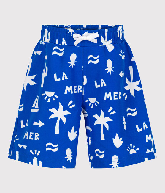 Bañador infantil estampado azul PORCELANA/ MARSHMALLOW