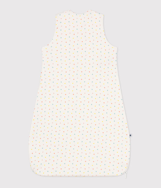 Saco de dormir para bebé en algodón estampado TOG 1.5 blanco MARSHMALLOW/blanco MULTICO
