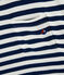 Camiseta de rayas bicolor para hombre azul MEDIEVAL/blanco MARSHMALLOW