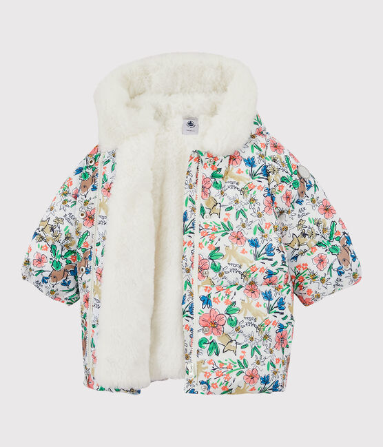 Chaqueta acolchada para bebé. blanco MARSHMALLOW/blanco MULTICO