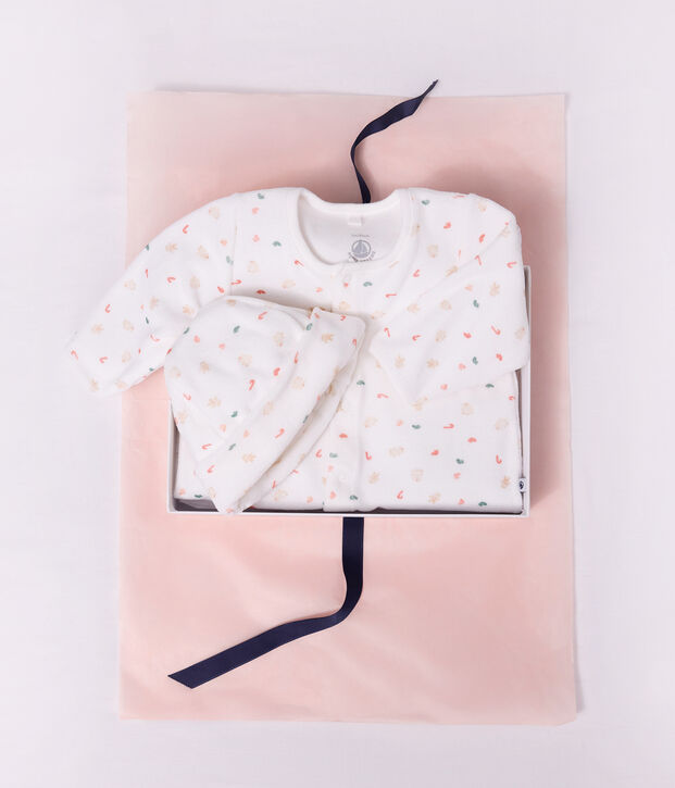 Estuche de regalo de algod&oacute;n estampado para reci&eacute;n nacido multicolor