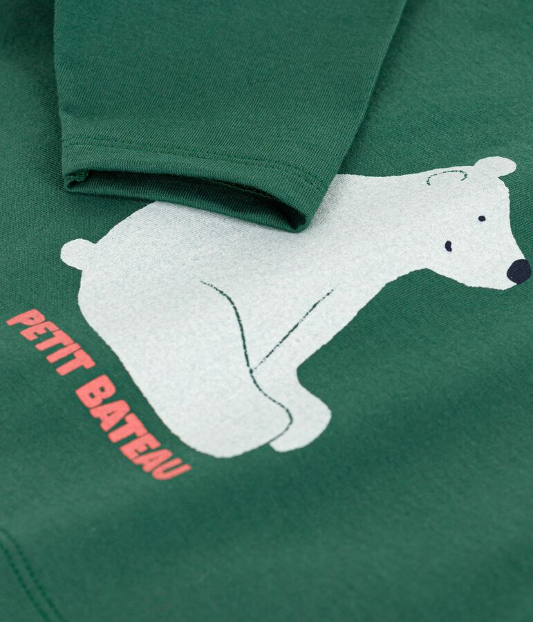 Camiseta de algod&oacute;n de manga larga para beb&eacute; verde